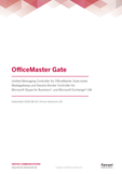 Datenblatt: OfficeMaster Gate
